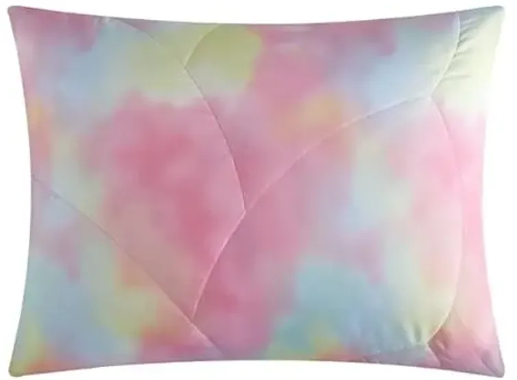 Heritage Kids Super Puffy Ombre Comforter Set, Pink Rainbow, Full