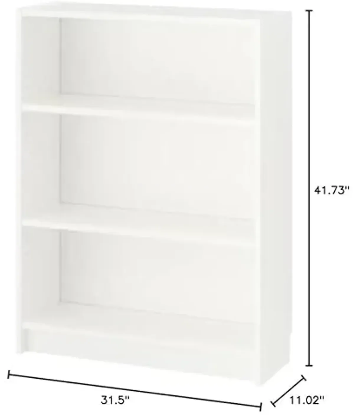 Ikea BILLY Bookcase, white 80x28x106 cm