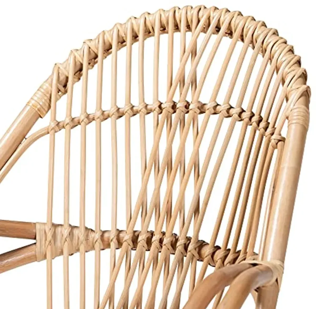 Baxton Studio Jayden Natural Rattan Armchair