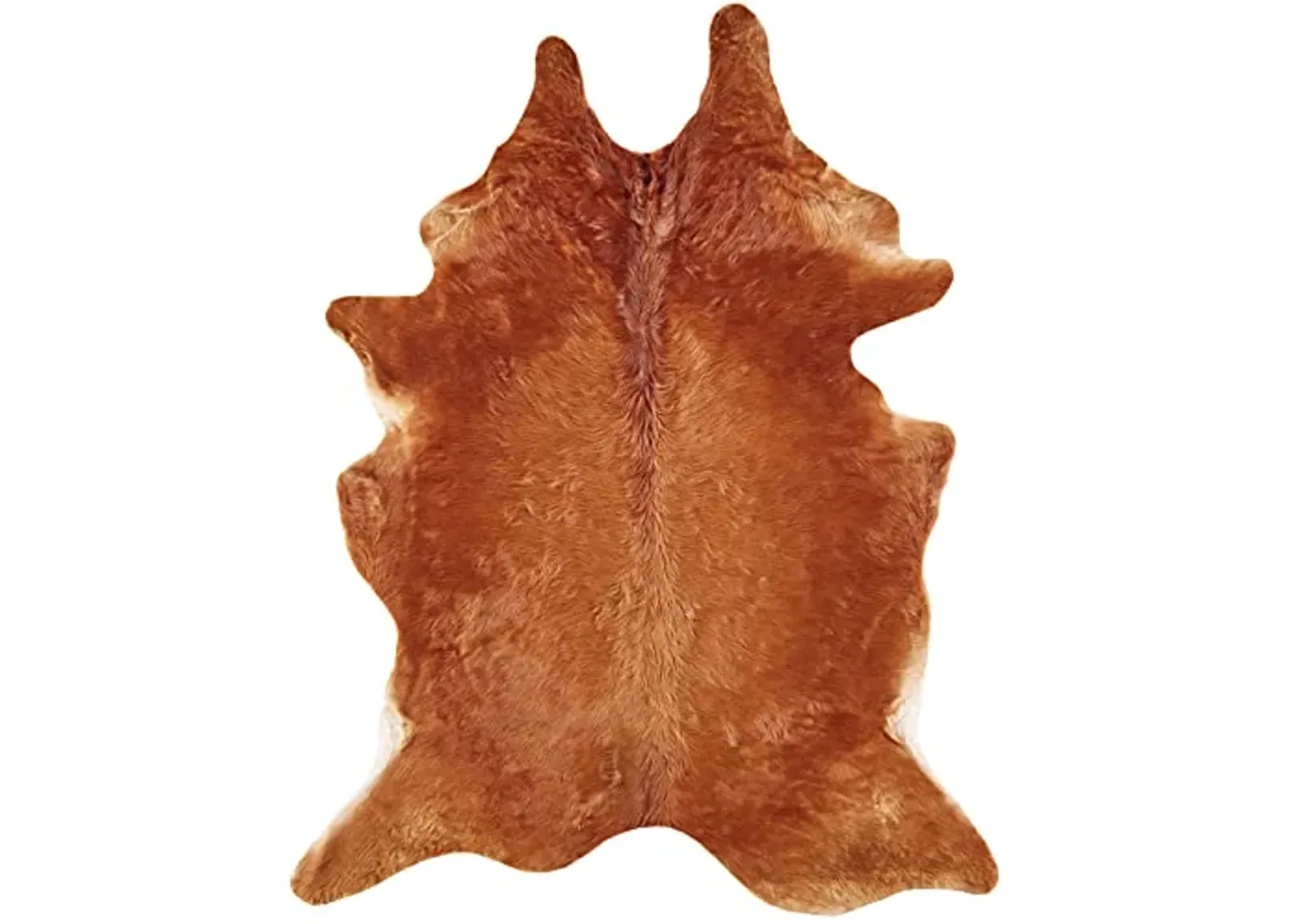 Feizy Rugs - Bartlett Premium On-Hair Cowhide, Angus, Tawny Brown, Large, Shaped