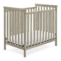 Delta Children Middleton Mini Crib with 2.75-Inch Mattress - Greenguard Gold Certified, Textured Limestone