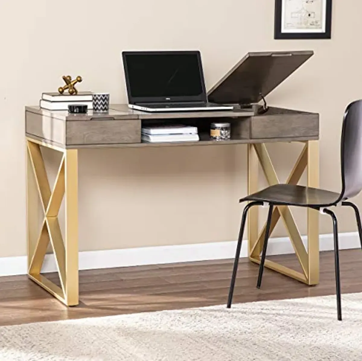 SEI Furniture Bardmont Desk, Gray