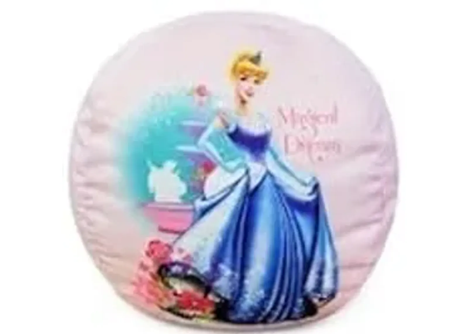 Idea Nuova Disney Princess Round Toddler Lightweight Bean Bag Chair, Small