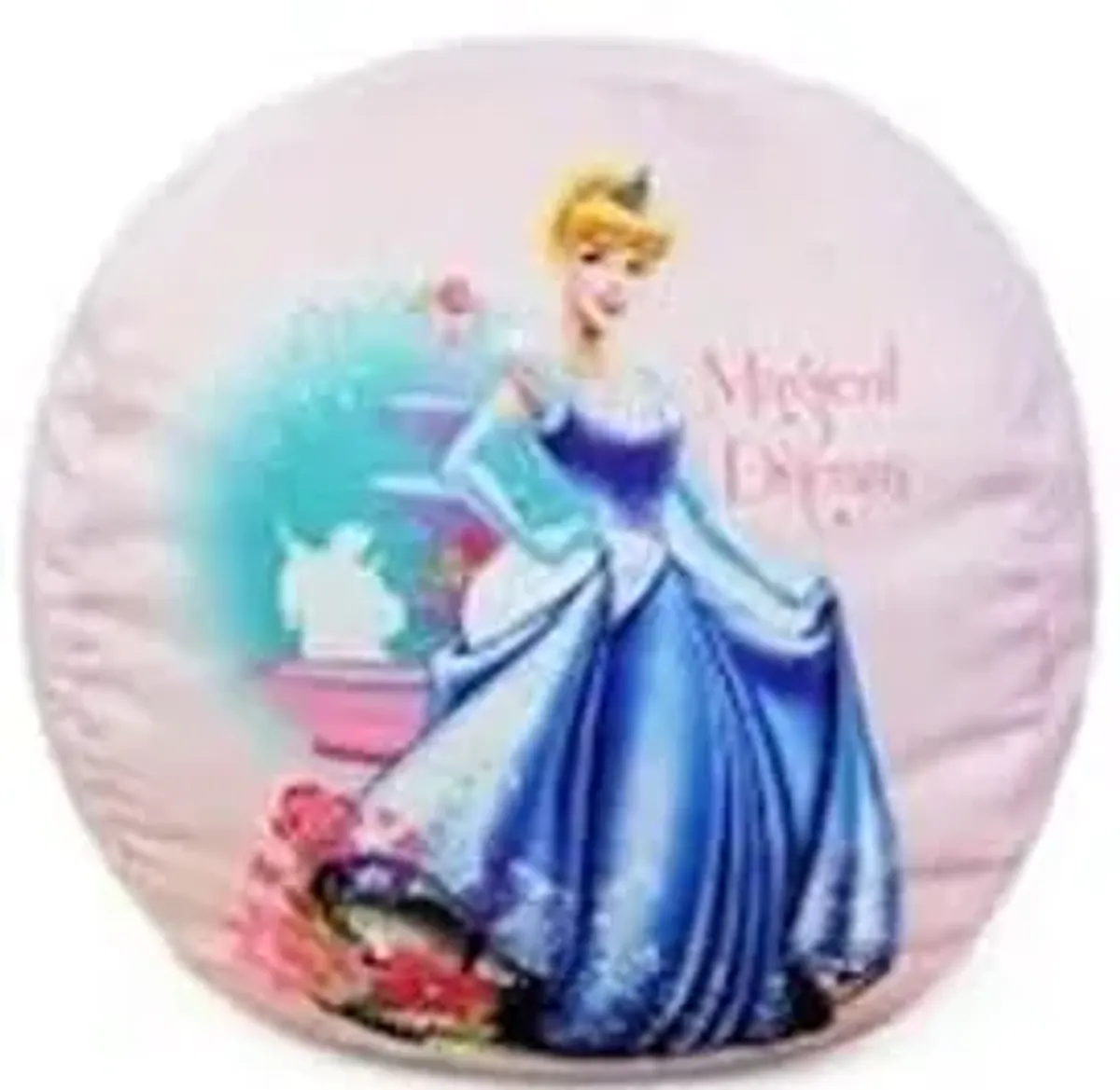 Idea Nuova Disney Princess Round Toddler Lightweight Bean Bag Chair, Small