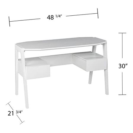 SEI Furniture Clyden Desk, White