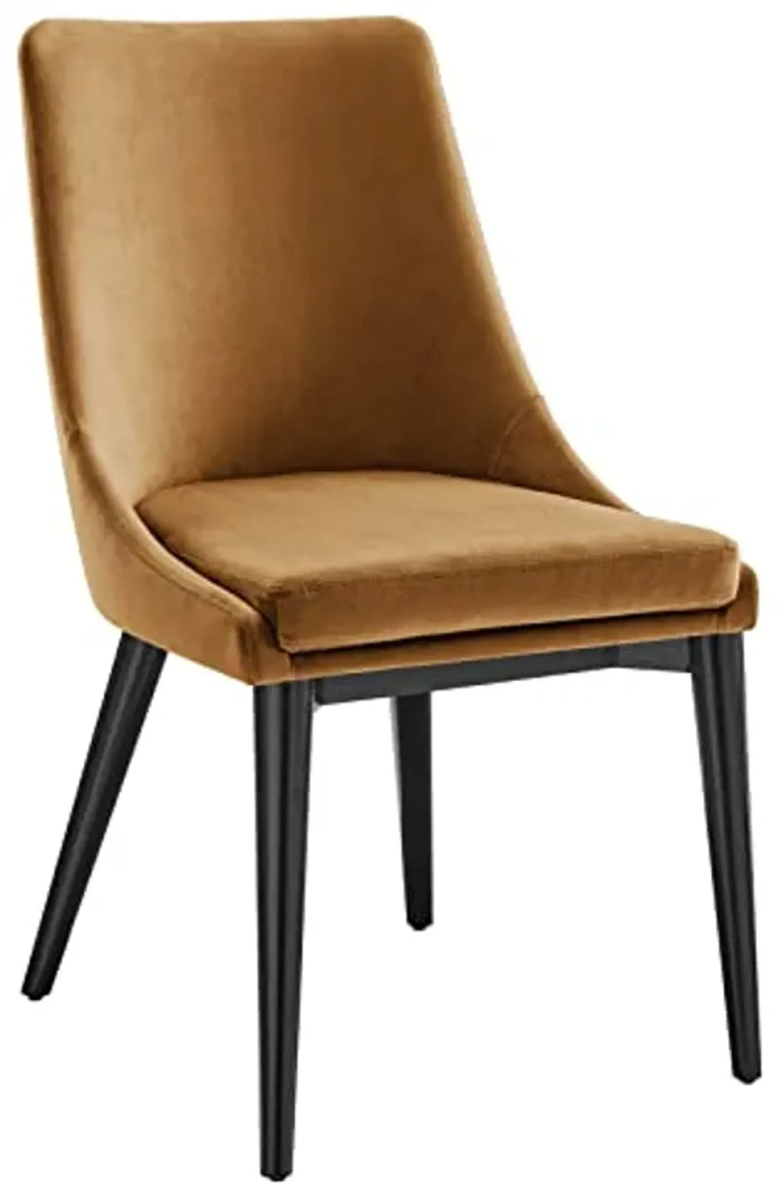 Modway EEI-5009-COG Viscount Performance Velvet Dining Chair, Cognac