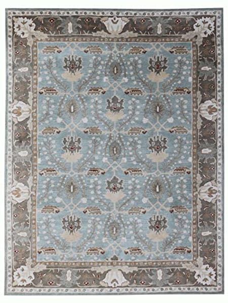 USA RUG Old Hand Made Morgan Porcelain Floral Traditional Oriental Handmade100% Woolen Pile Area Rugs (9' x 12')