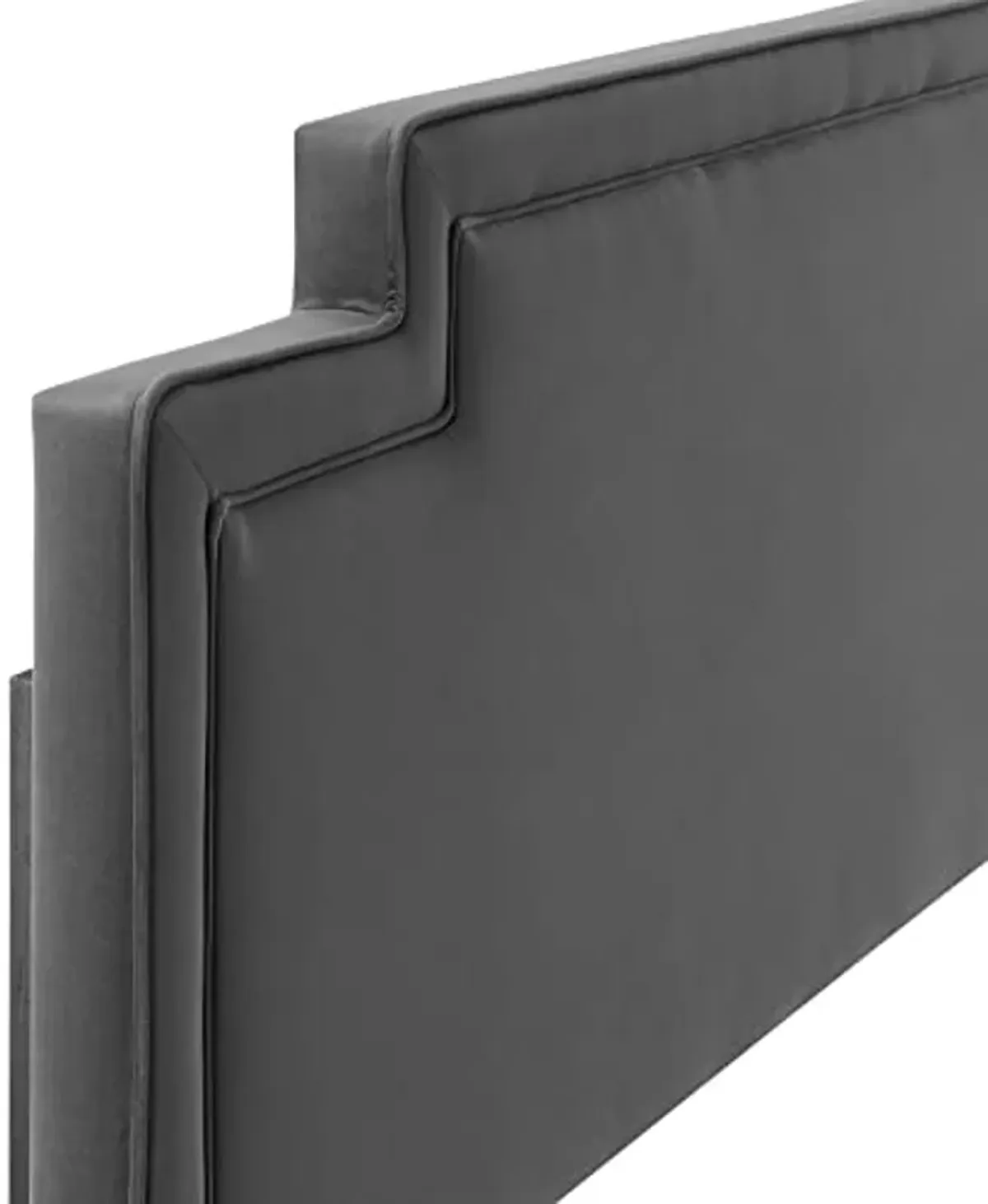 Modway MOD-6574-CHA Transfix Performance Velvet Twin Headboard, Charcoal