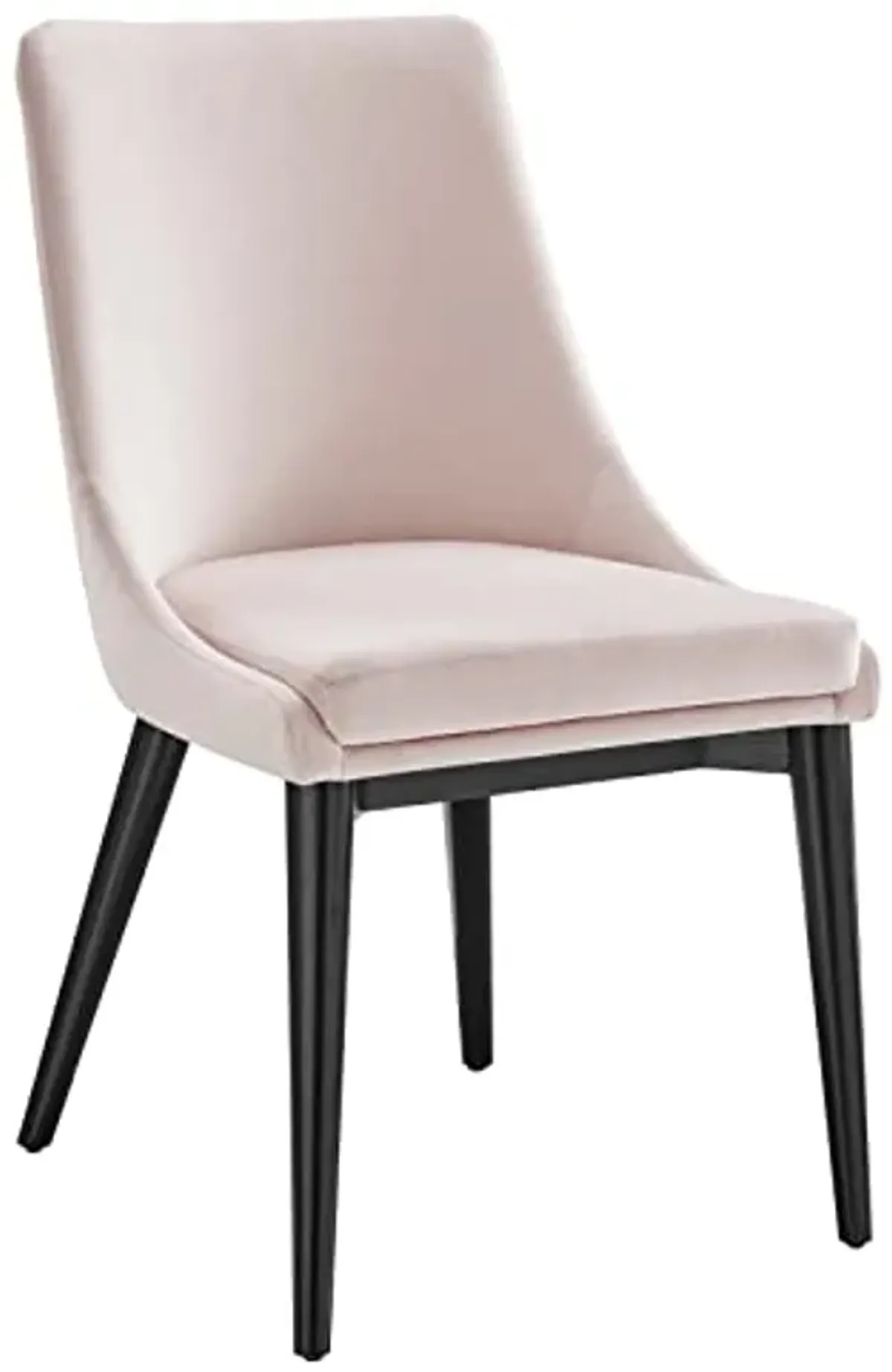 Modway EEI-5009-PNK Viscount Performance Velvet Dining Chair, Pink