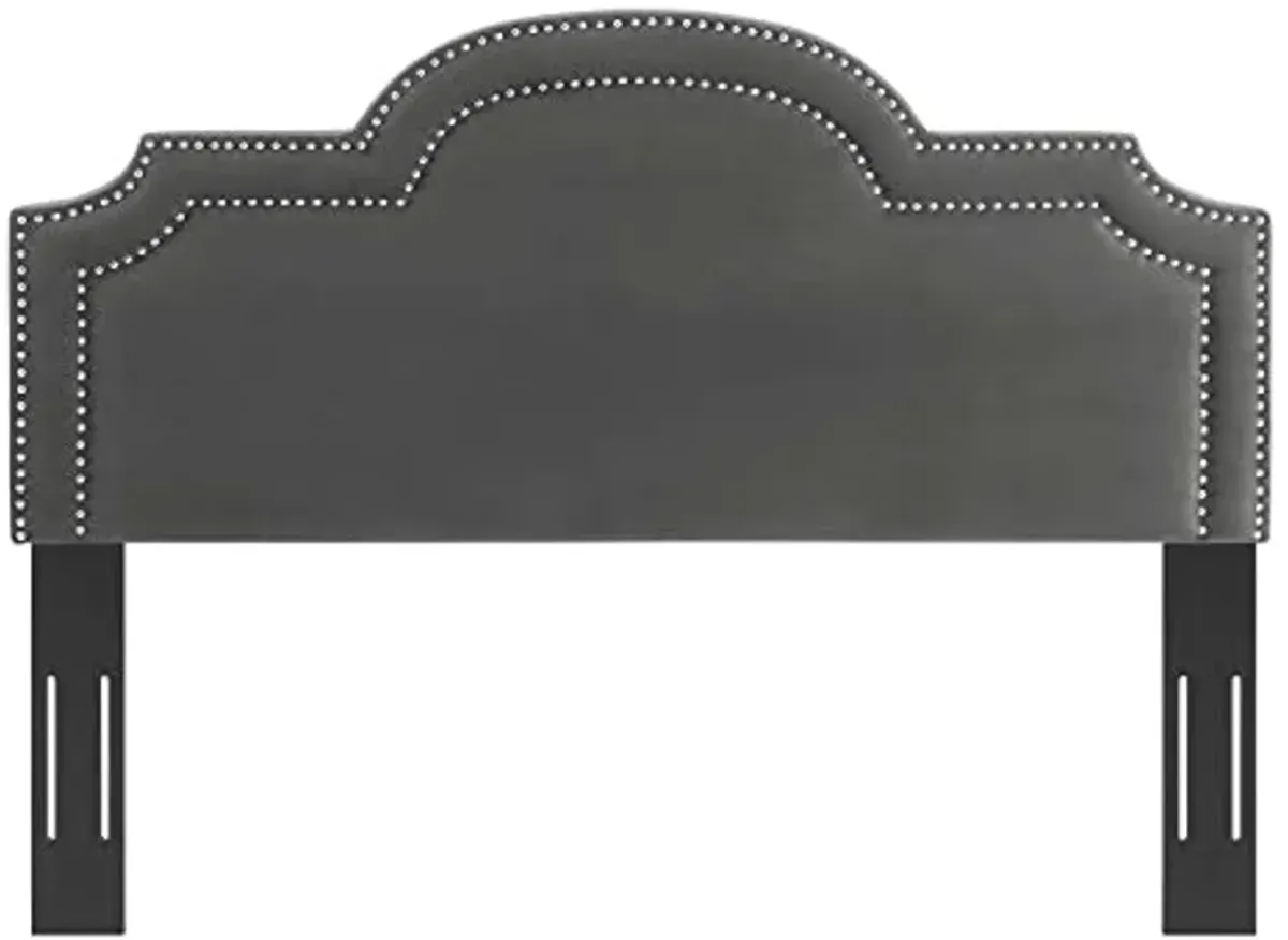 Modway Belinda Performance Velvet Headboard, King/California King, Charcoal