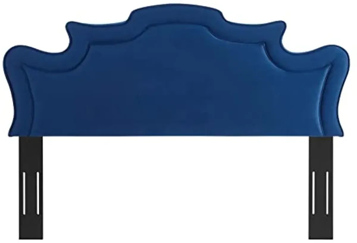 Modway Evangeline Performance Velvet Twin Headboard, Navy