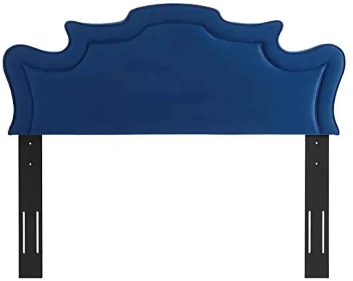 Modway Evangeline Performance Velvet Twin Headboard, Navy