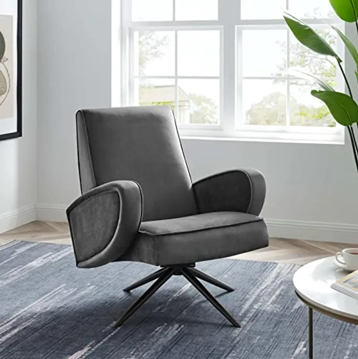 Modway Superior Swivel Chair, Gray