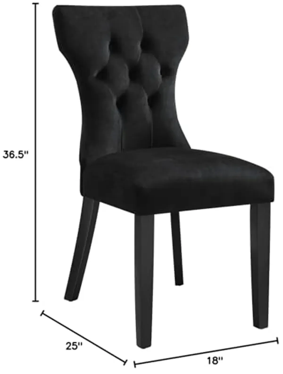 Modway Silhouette Dinning Chair, Black