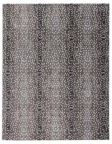 USA RUG Antelope Cheetah Brown Animal Pattern Contemporary Modern Style Handmade 100% Woolen Area Rugs (5'x8') (2.6 x 8' Runner)
