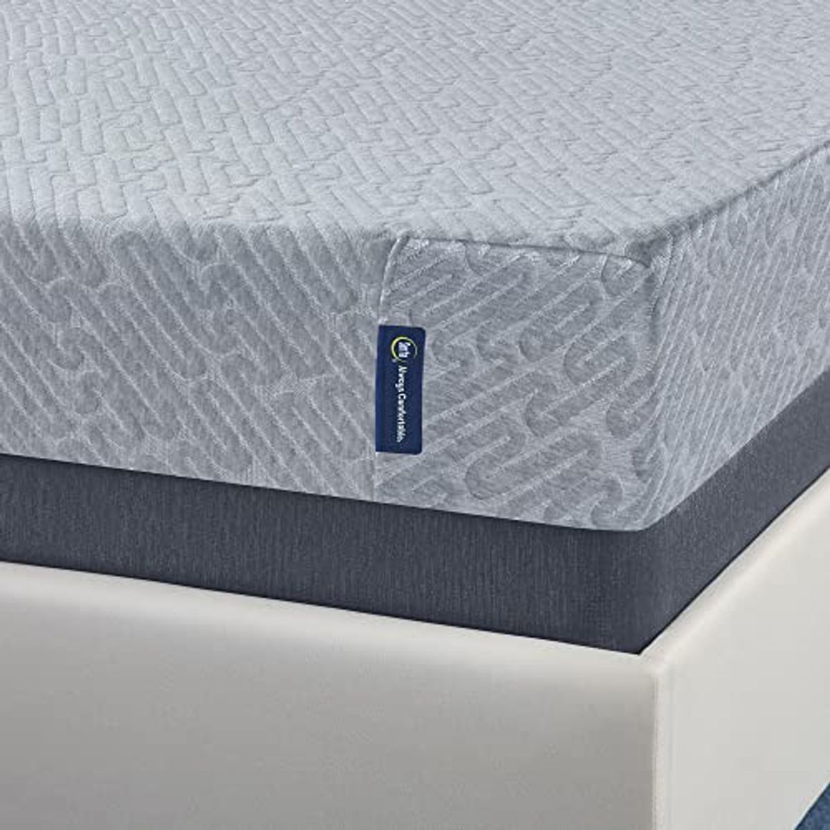 Serta - 7 inch Cooling Gel Memory Foam Mattress, Queen Size, Medium-Firm, Supportive, CertiPur-US Certified, 100-Night Trial, for Ewe - Grey