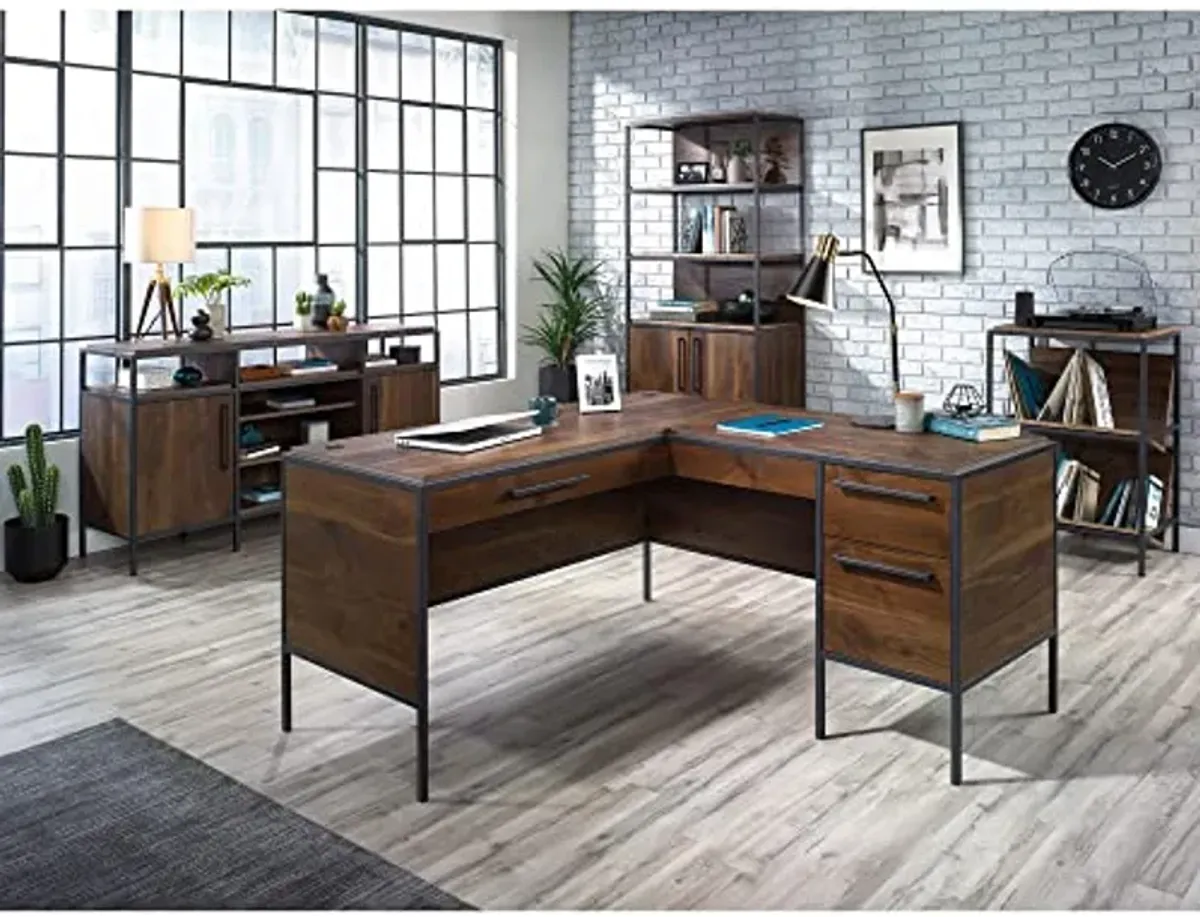 Sauder® Nova Loft 59"W L-Shape Corner Desk, Grand Walnut