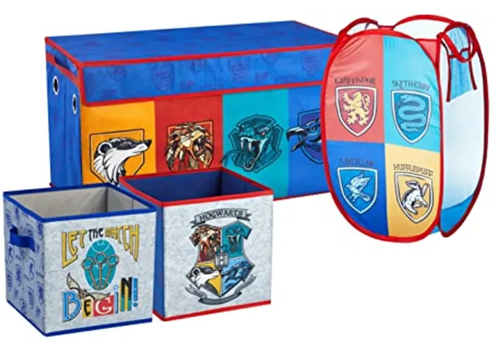 Harry Potter Room Storage Set, 2 Pack Cubes,Trunk and Pop Up Hamper