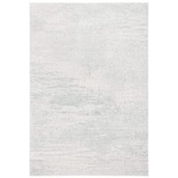 SAFAVIEH Evoke Collection 2' 2' x 4' Ivory / Sage EVK272B Modern Abstract Non-Shedding Living Room Foyer Bedroom Accent Rug