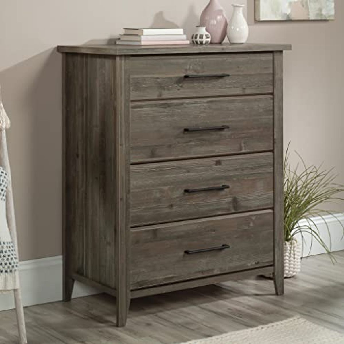 Sauder Summit Station Chest, L: 33.66" x W: 18.74" x H: 42.09", Pebble Pine