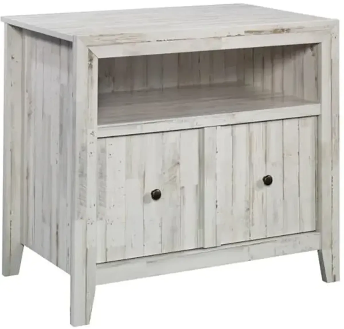 Sauder Dakota Pass Engineered Wood Lateral File Cabinet in White Plank