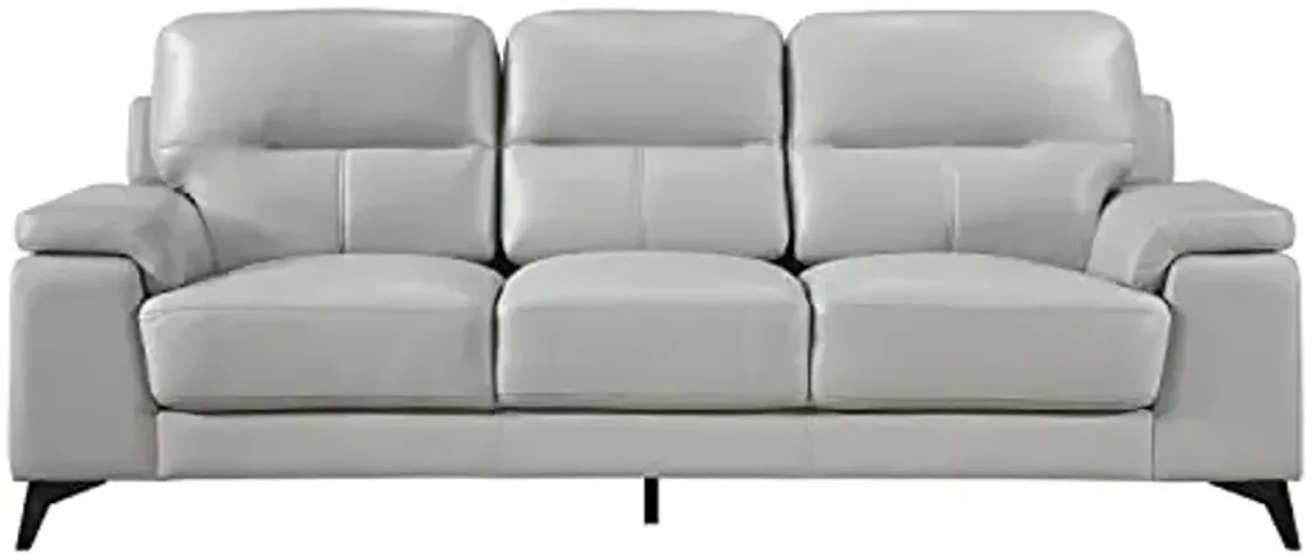 Lexicon Iglesia Living Room Sofa, Silver Gray