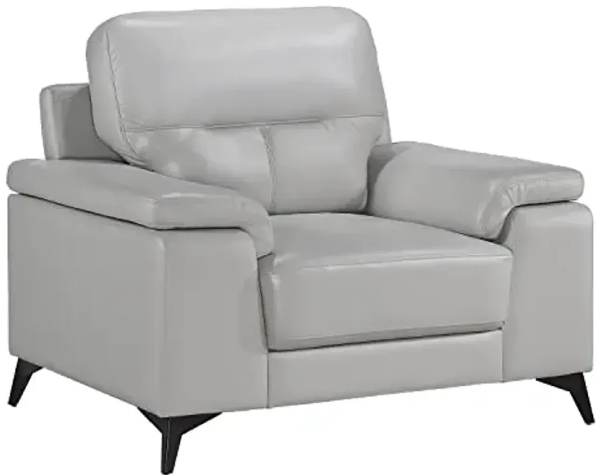 Lexicon Iglesia Living Room Chair, Silver Gray