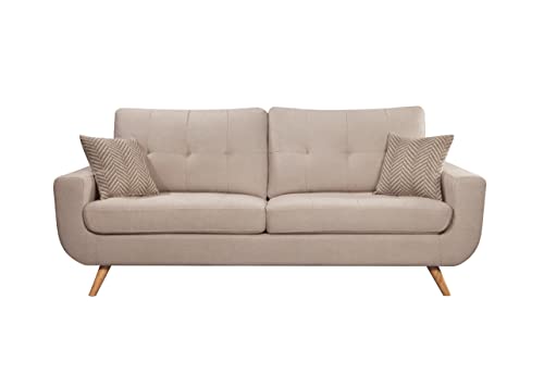 Abbyson Living Stain-Resistant Fabric Sofa, Ivory
