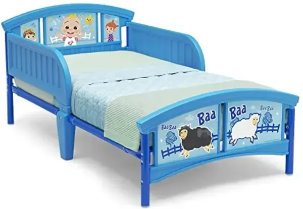 Delta Children Plastic Toddler Bed, Plastic/Steel, CoComelon