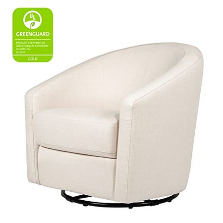 babyletto Madison Swivel Glider, in Performance Natural Eco-Twill