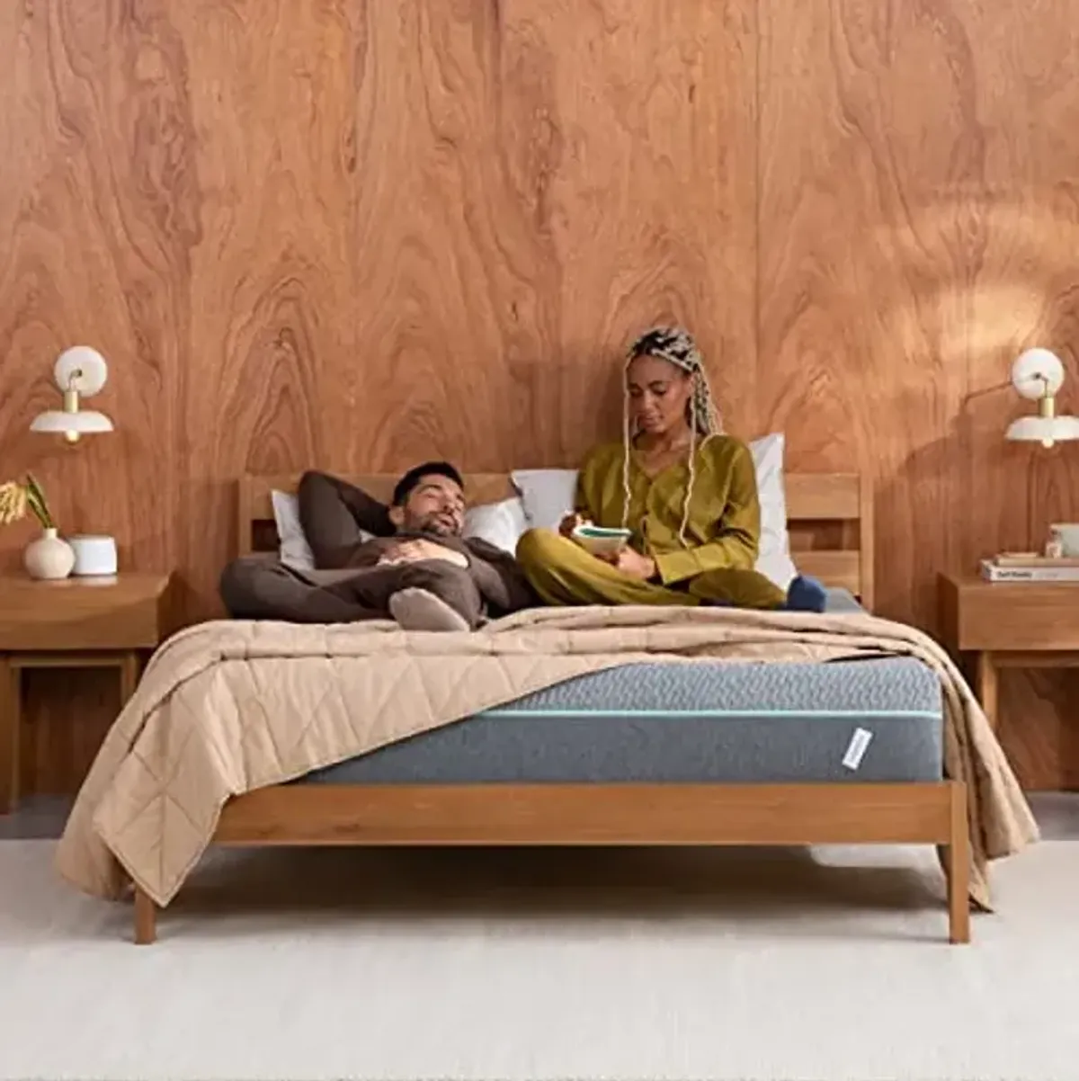 Tuft & Needle Mint Medium Firm Full Size Adaptive Foam Mattress in a Box, Cooling Pressure Relief, Supportive, 100 Night Trial, Fiberglass-Free, CertiPUR-US, 10-Year Limited Warranty