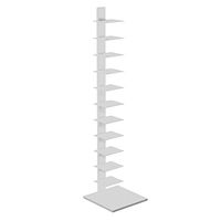 SEI Furniture Stewartby Spine Tower Shelf - White