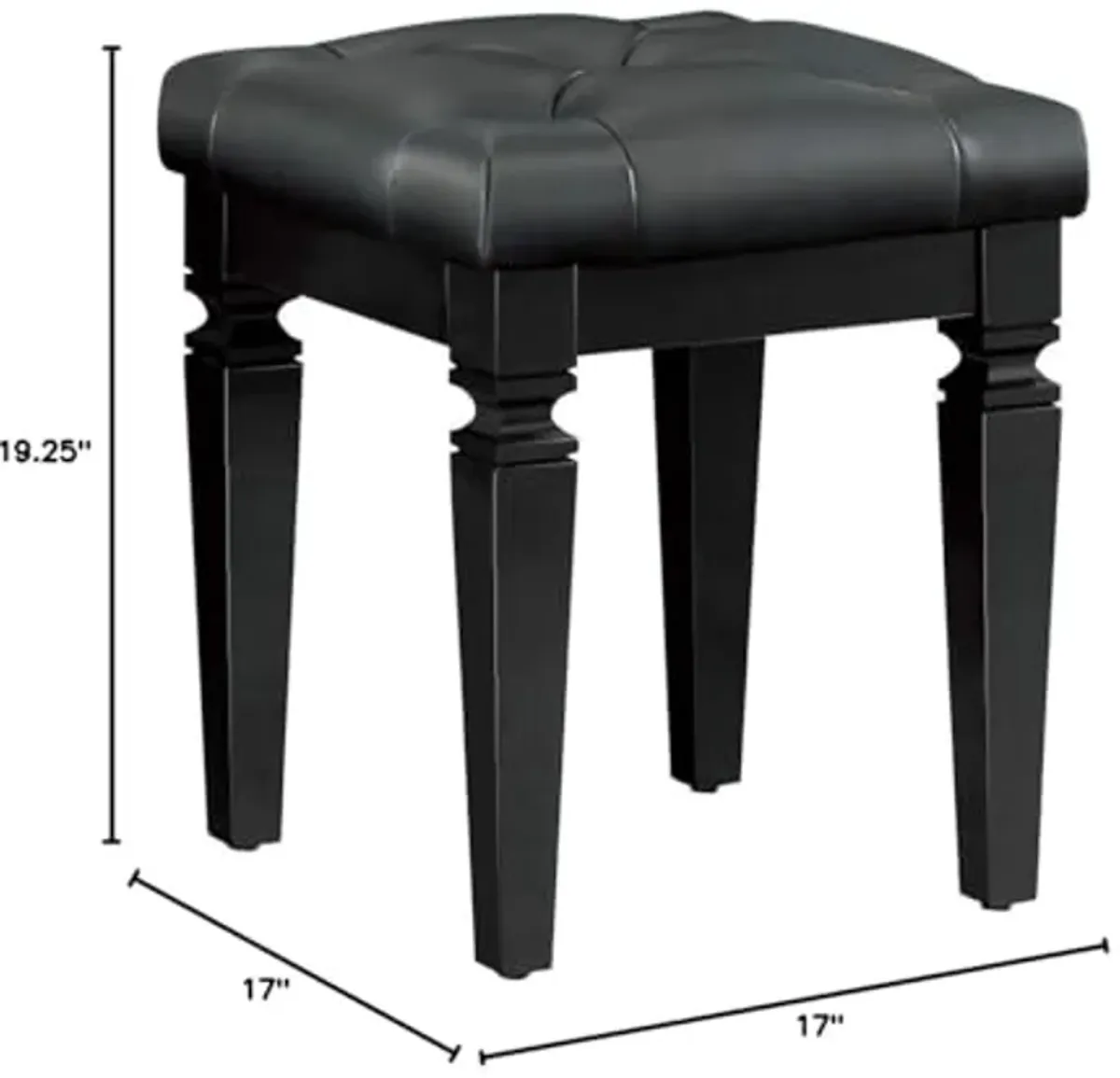 1916BK-14 Vanity Stool