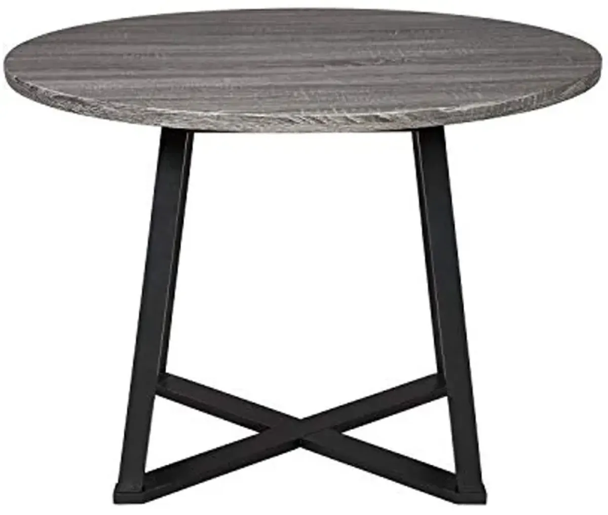 Signature Design by Ashley Centiar Mid Century Dining Set with Round Table, Chairs and Accessories, Gray/Black