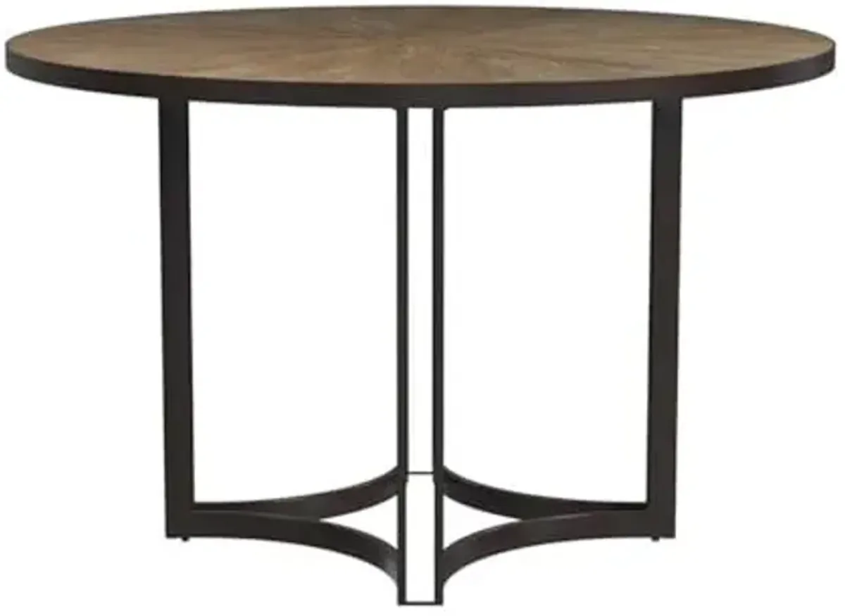 Bassett Mirror Company Trucco Dining Table in Black Wood