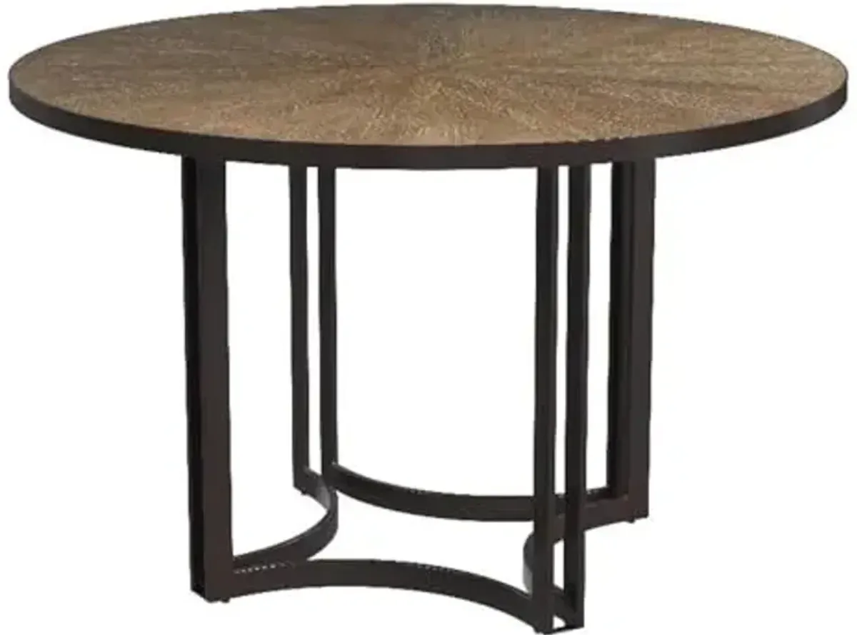Bassett Mirror Company Trucco Dining Table in Black Wood