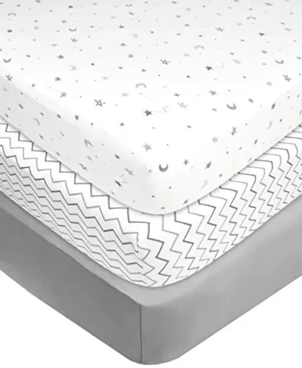 Delta Children Serta SleepTrue Mini Crib Mattress and American Baby Company 3 Pack Fitted Mini Crib Sheet Set for Boys and Girls