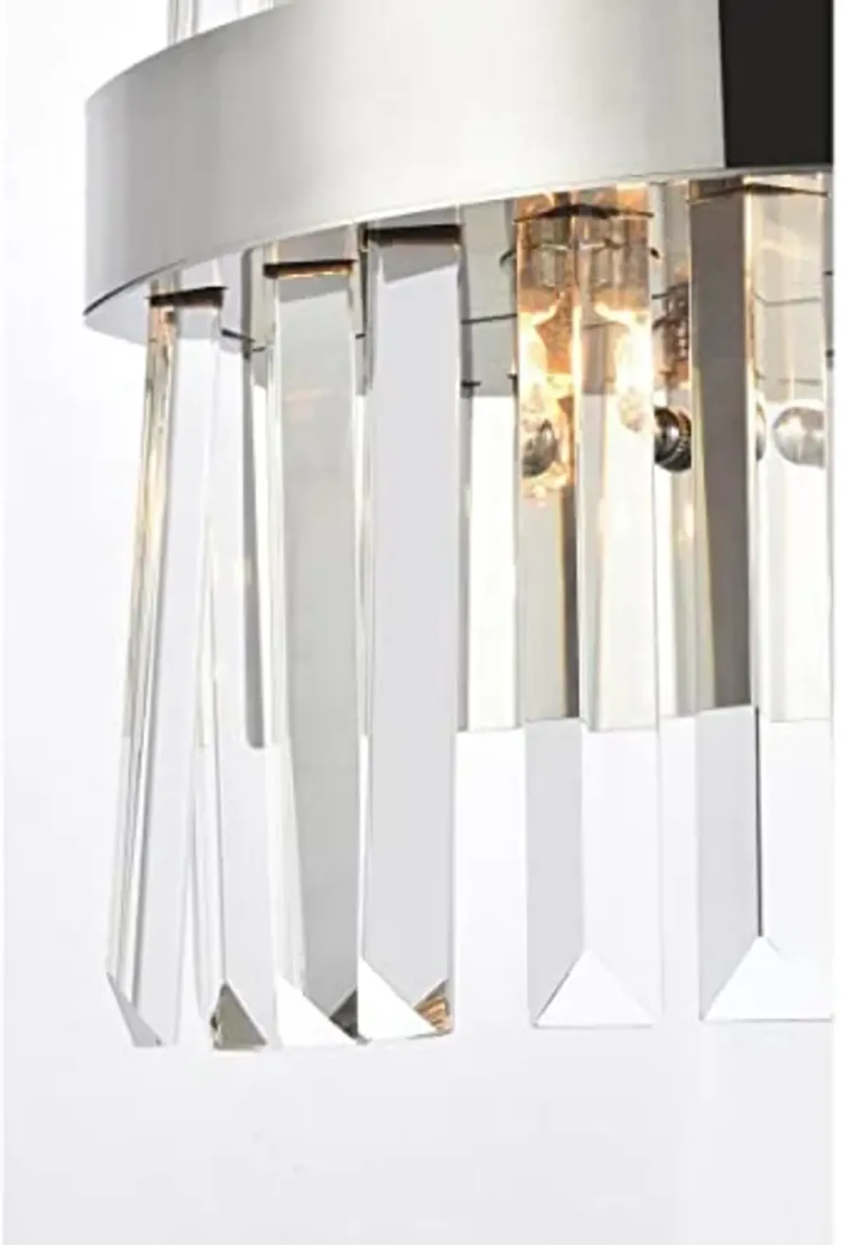 Elegant Lighting Serephina 8 inch Crystal Bath Sconce in Chrome