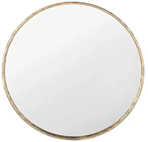 SAFAVIEH Couture Collection Renee Brass 42-inch Round Metal Accent Mirrors