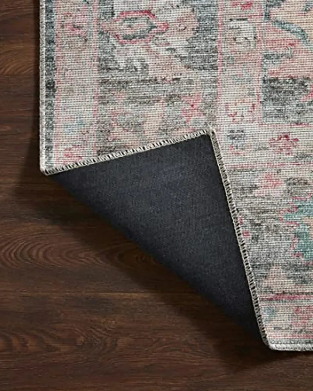 Loloi II Elysium Collection ELY-02 Graphite/Multi 7'-6" x 9'-6" Area Rug