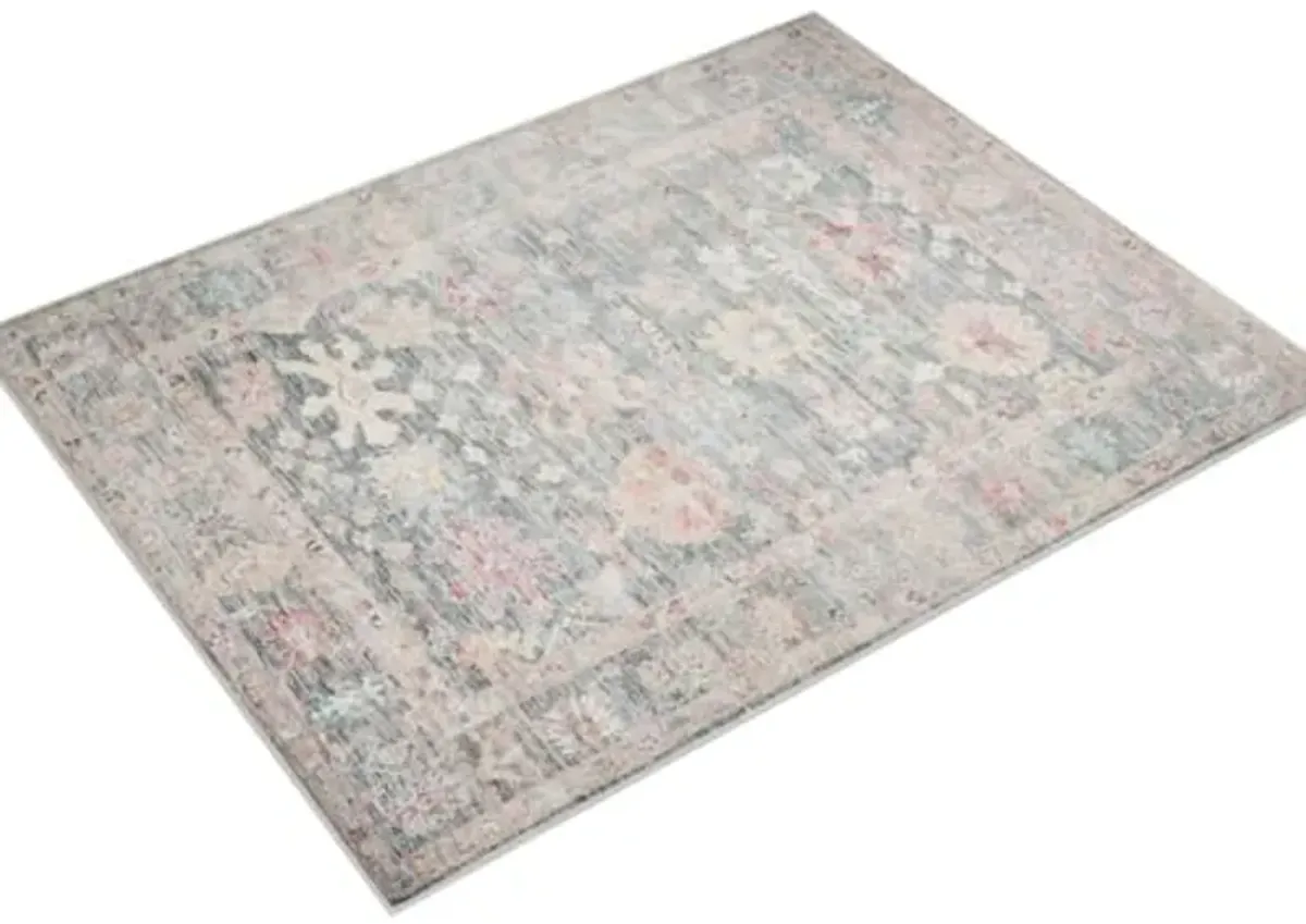 Loloi II Elysium Collection ELY-02 Graphite/Multi 7'-6" x 9'-6" Area Rug