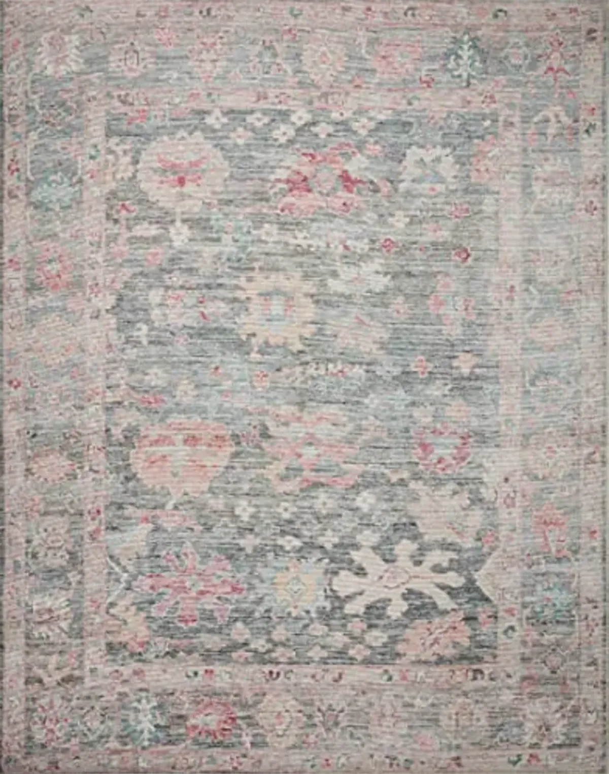 Loloi II Elysium Collection ELY-02 Graphite/Multi 7'-6" x 9'-6" Area Rug