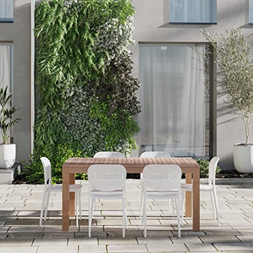 Amazonia Patio Amazonia Piece Teak Wood Outdoor Dining Set WT, Table