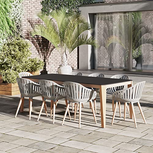 Amazonia Patio Amazonia Piece Eucalyptus Wood Indor Dining Set, Table