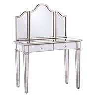 Kalla Mirrored Vanity Set w/ Storage – 2pc