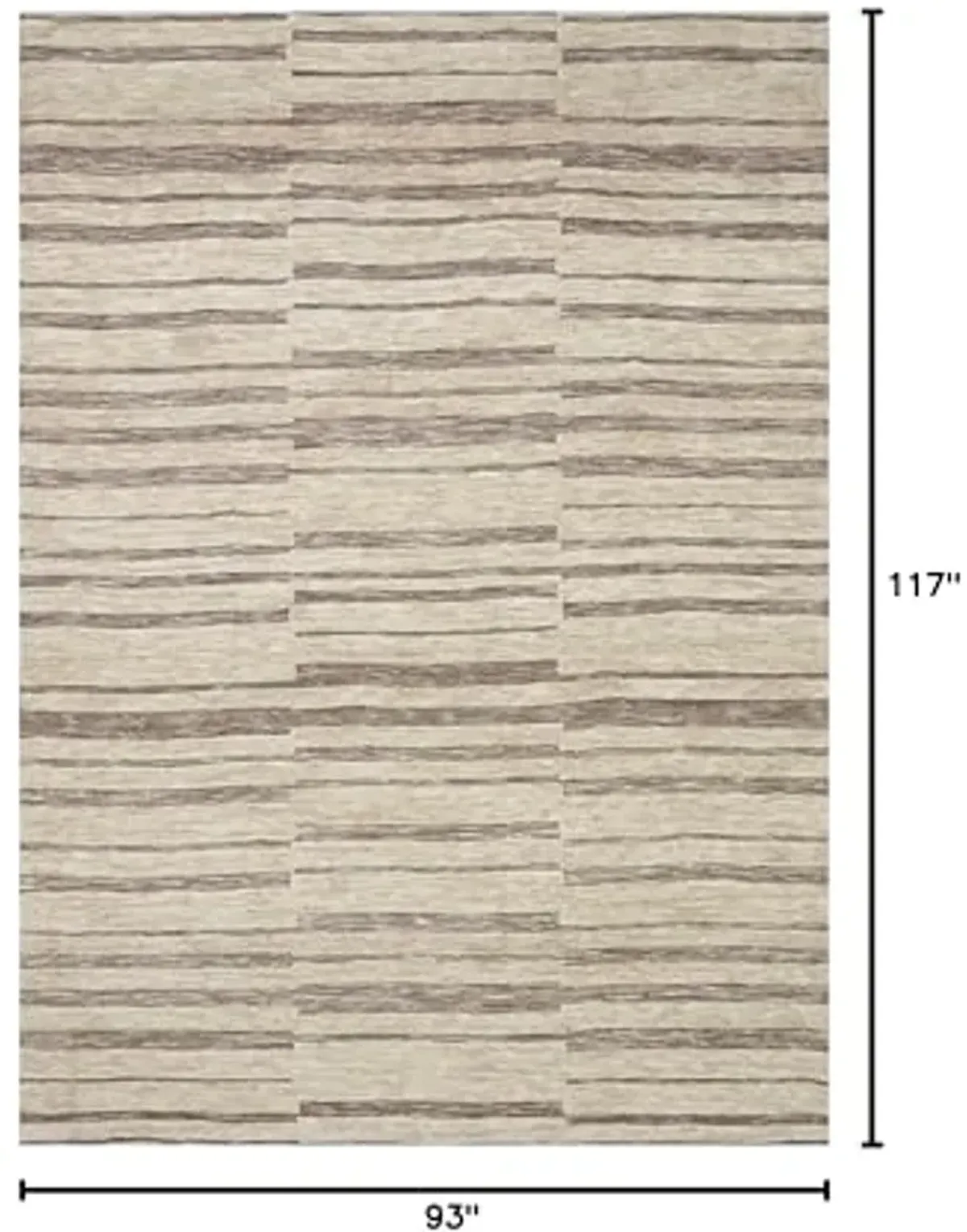 Loloi II Neda Collection Natural/Taupe 7'-9" x 9'-9" Area Rug