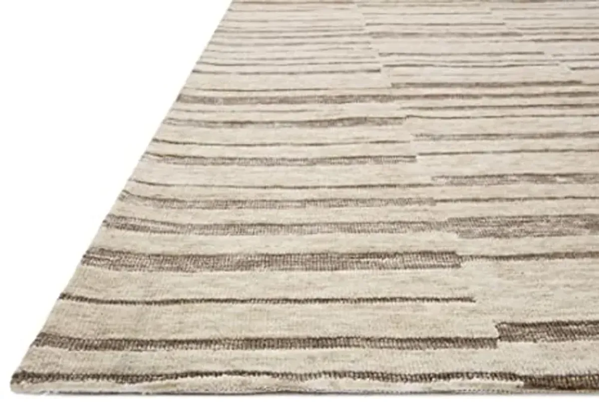 Loloi II Neda Collection Natural/Taupe 7'-9" x 9'-9" Area Rug