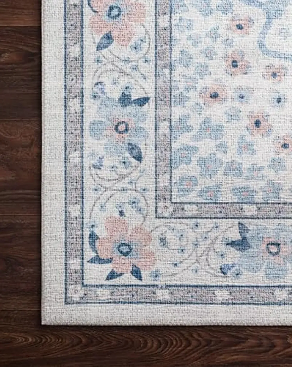 Loloi Rifle Paper Co Palais Snow/Sky 2'-3" x 3'-9" Accent Rug