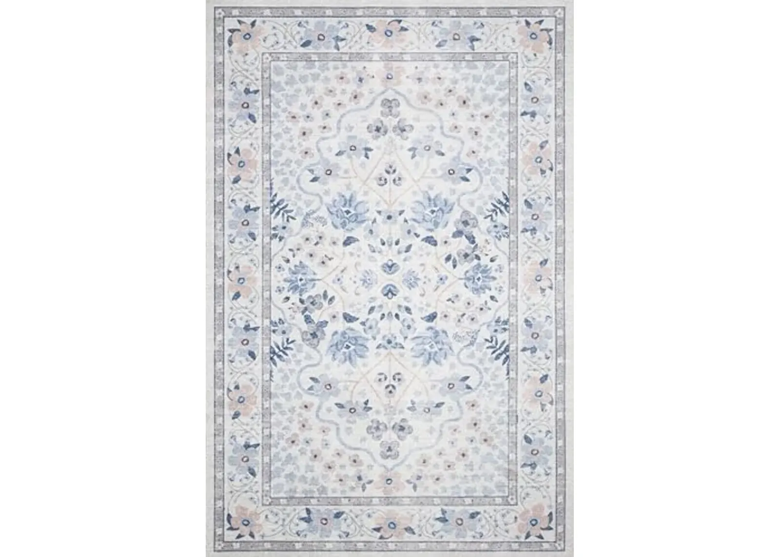 Loloi Rifle Paper Co Palais Snow/Sky 2'-3" x 3'-9" Accent Rug