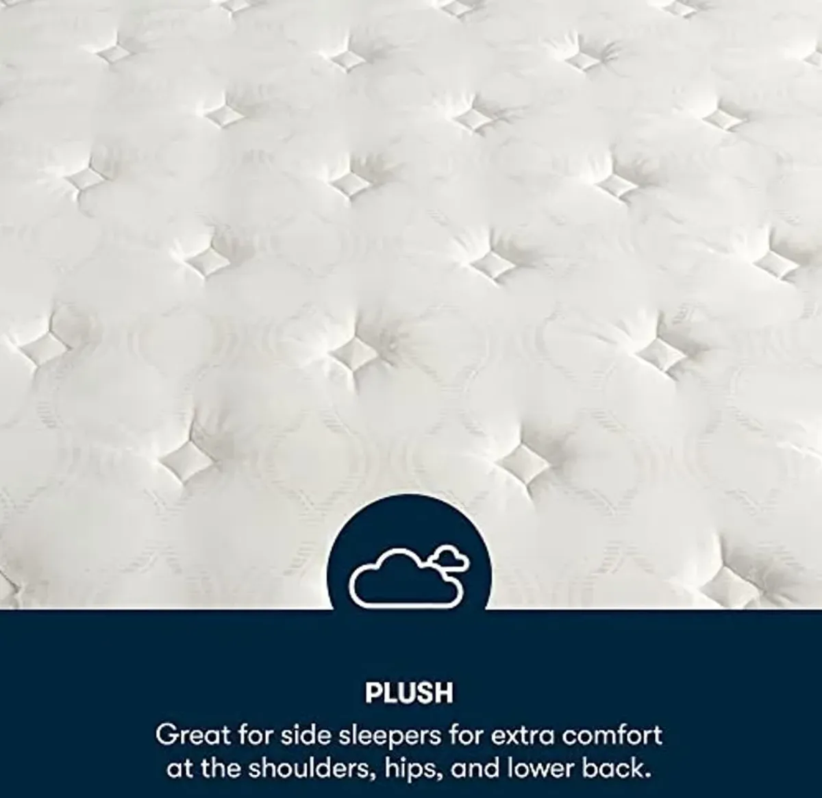 Serta - 11" Clarks Hill Plush Twin XL Mattress, Comfortable, Cooling, Supportive, CertiPur-US Certified,White/Blue